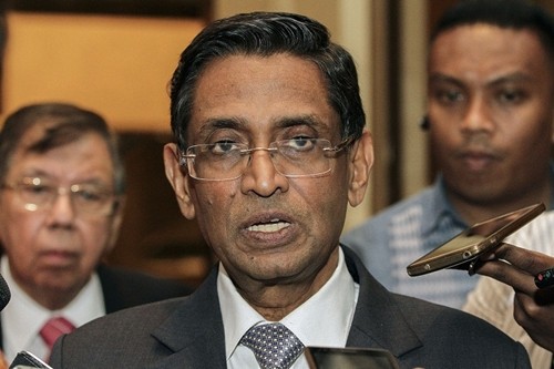 Bộ trưởng Y tế Malaysia S. Subramaniam. Ảnh:Bernama.