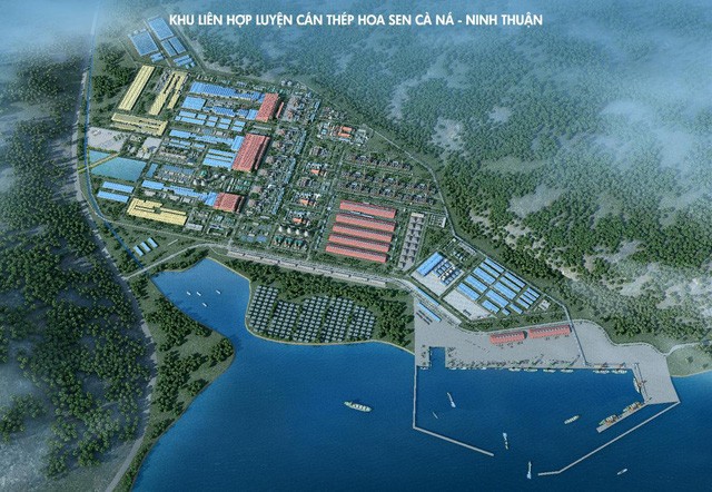 Hình ảnh 3D dự án Khu liên hợp luyện cán thép Cà Ná – Ninh Thuận.