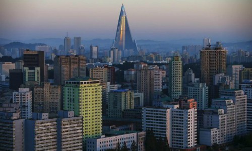 Khách sạn Ryugyong - tòa nhà cao nhất Triều Tiên. Ảnh:Reuters