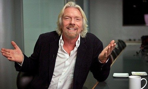 Richard Branson từng mắc chứng khó đọc với thành tích yếu kém. Ảnh:Inc