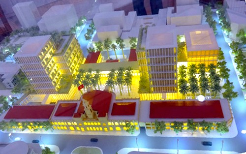 Phương án thiết kế Trung tâm hành chính TP HCM được lãnh đạo thành phốchọn hồi năm 2015. Ảnh:Trung Sơn