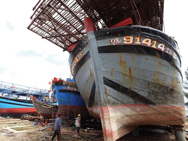 Sửa chữa và đóng mới tàu cá theo Nghị định 67/2014/NĐ-CP tại Quảng Nam. Ảnh: Đức Thanh