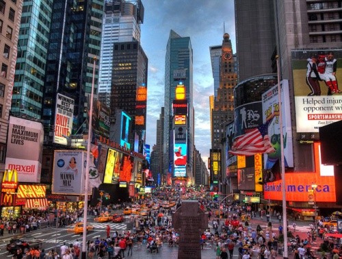 Quảng trường Thời đại ở thành phố New York, Mỹ. Ảnh:Wikipedia.