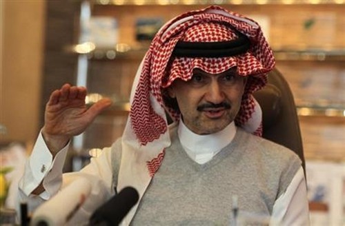 Hoàng tử Al-Waleed bin Talal năm 2013. Ảnh:Reuters.