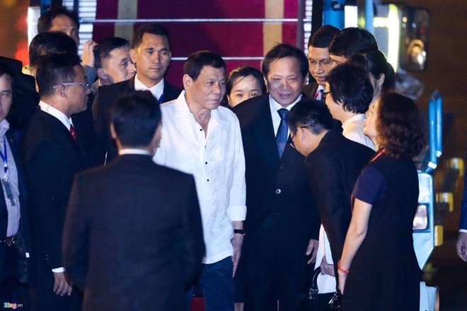 Tổng thống Philippines Duterte đến Đà Nẵng