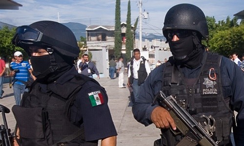 Cảnh sát liên bang Mexico. Ảnh:AFP.