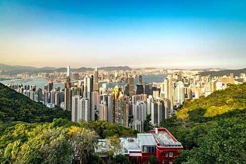 Một góc Hong Kong nhìn từ khu The Peak, là nơi ở của giới siêu giàu.Ảnh: Pixabay