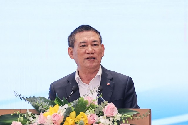 Bộ trưởng Bộ Tài chính Hồ Đức Phớc phát biểu tại Hội nghị