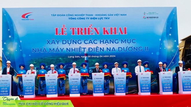 Toàn cảnh Lễ triển khai thi công xây dựng các hạng mục dự án Nhà máy Nhiệt điện Na Dương II tại tỉnh Lạng Sơn