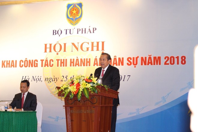 Phó Thủ tướng Chính phủ Trương Hòa Bình phát biểu tại hội nghị.