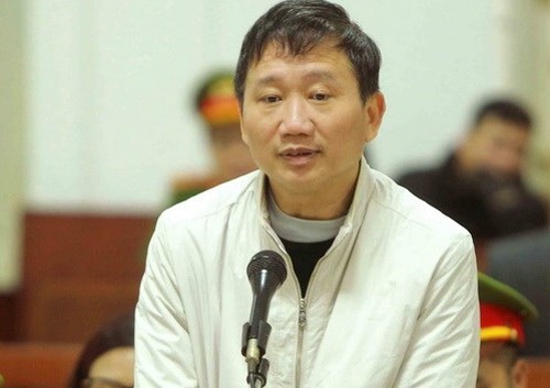 Bị cáo Trịnh Xuân Thanh  tại tòa.