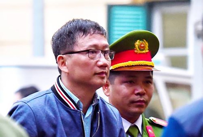 Trịnh Xuân Thanh tại phiên tòa năm 2018. Ảnh: Vietnamnet.