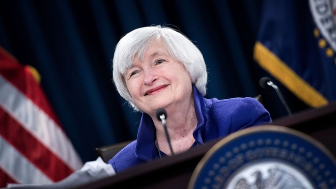 Thị trường chứng khoán lạc quan khi Janet Yellen được chọn làm Bộ trưởng tài chính