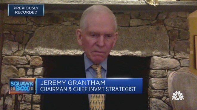Nhà đầu tư huyền thoại Jeremy Grantham: Thị trường đang trong một bong bóng với "mức độ hưng phấn hiếm thấy"