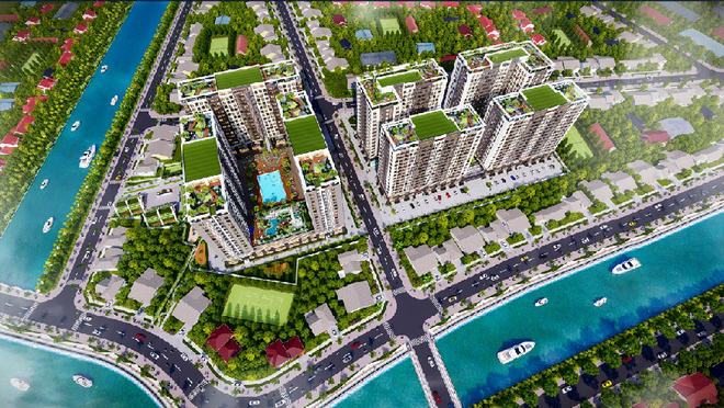 Phối cảnh dự án Golden City tại Tây Ninh.