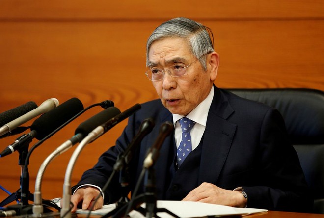 Ông Haruhiko Kuroda, Thống đốc Ngân hàng Trung ương Nhật Bản (BOJ).