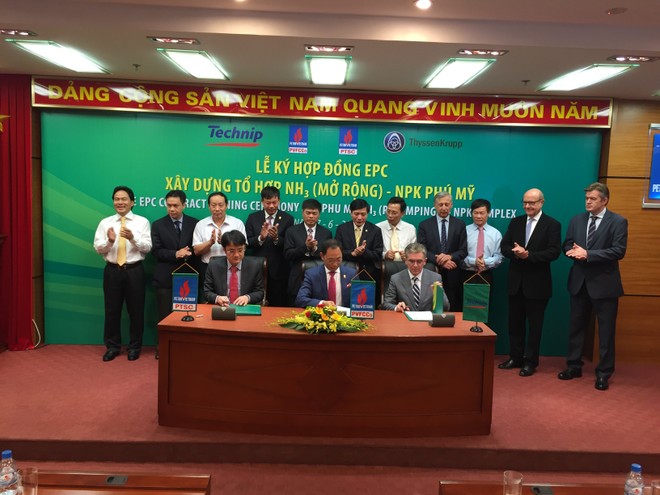 DPM ký kết hợp đồng EPC Tổ hợp NH3 - Nhà máy NPK Phú Mỹ