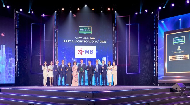 MB nhận giải thưởng Nơi làm việc tốt nhất Việt Nam năm 2023