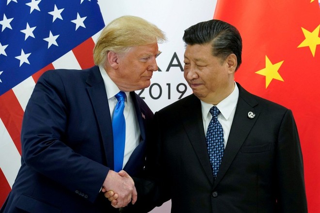 Tổng thống Mỹ Donald Trump và Chủ tịch Trung Quốc Tập Cận Bình. Ảnh: Reuters.