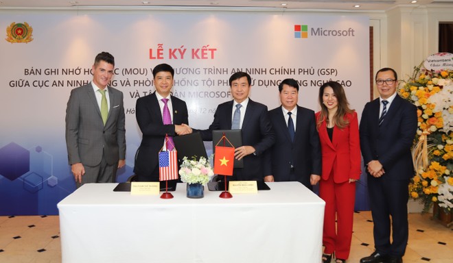 Chính phủ Việt Nam tham gia vào chương trình An ninh Chính phủ của Microsoft