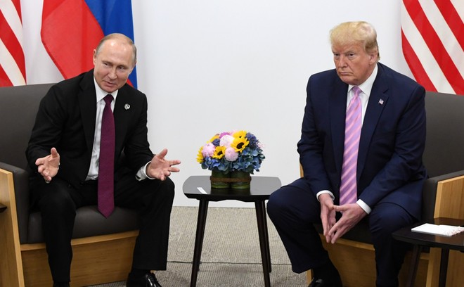 Tổng thống Nga Vladimir Putin và Tổng thống Mỹ Donald Trump. Ảnh: RIA Novosti.