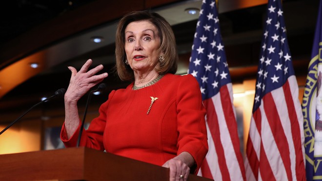 Chủ tịch Hạ viện Mỹ Nancy Pelosi. Ảnh: Getty Images.