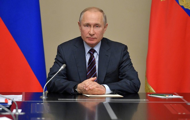 Tổng thống Nga Vladimir Putin gửi thông điệp đến người dân hôm 25/3. Ảnh: TASS.