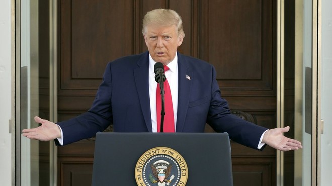 Tổng thống Mỹ Donald Trump tại Nhà Trắng hôm 7/8. Ảnh: AP.