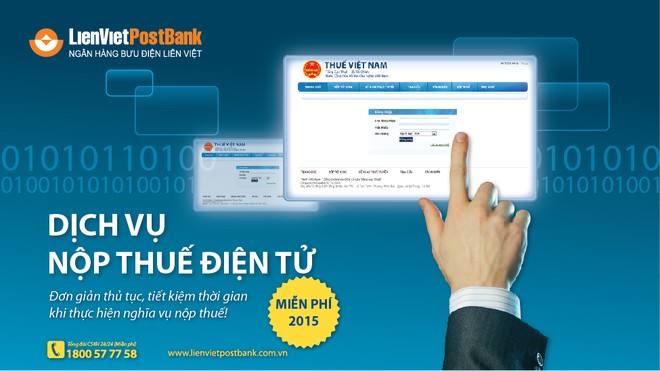 LienVietPostBank cung cấp dịch vụ nộp thuế điện tử