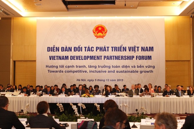 Thủ tướng Nguyễn Tấn Dũng cho biết, Chính phủ Việt Nam nhất quán tiếp tục thực hiện hiệu quả 3 đột phá chiến lược. (Ảnh Đức Thanh)