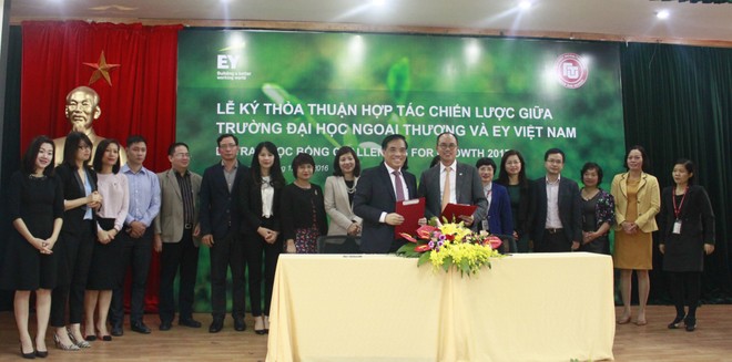 EY Việt Nam và Đại học Ngoại thương ký Hợp tác chiến lược