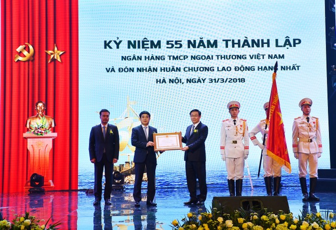 Thống đốc giao 2 nhiệm vụ cho Vietcombank nhân kỷ niệm 55 năm thành lập