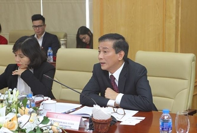Thành viên Hội đồng Thành viên Agribank, ông Nguyễn Văn Minh tại buổi làm việc.