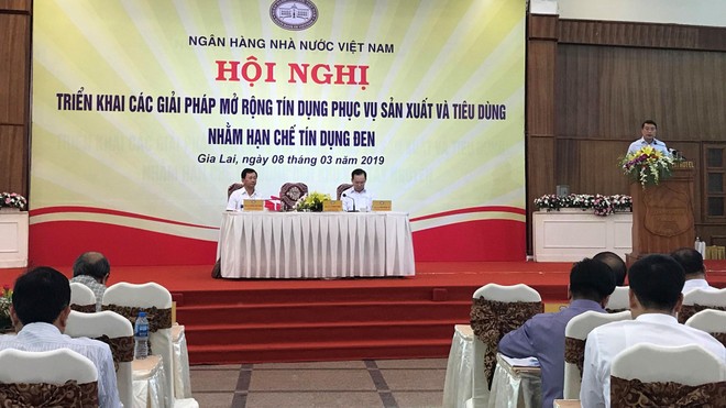 Thống đốc Ngân hàng Nhà nước Việt Nam Lê Minh Hưng phát biểu kết luận Hội nghị