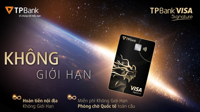TPBank Visa Signature: Tấm thẻ bằng kim loại đầu tiên có tại Việt Nam