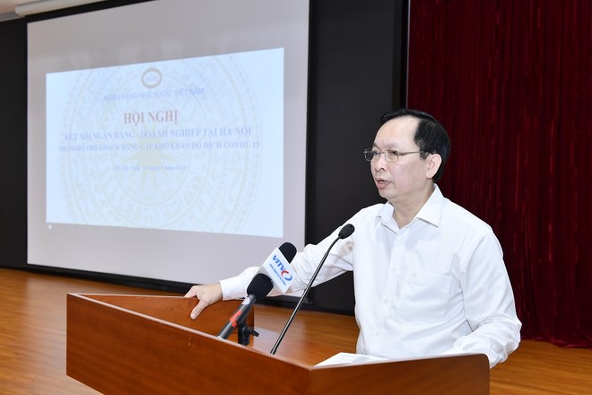 Phó Thống đốc NHNN Đào Minh Tú phát biểu tại Hội nghị.