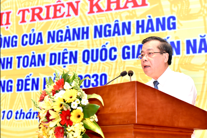 Phó Thống đốc NHNN Nguyễn Kim Anh phát biểu tại Hội nghị