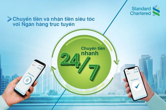 Standard Chartered Việt Nam triển khai dịch vụ chuyển tiền liên ngân hàng 24/7 và dịch vụ thu tiền sử dụng mã QR