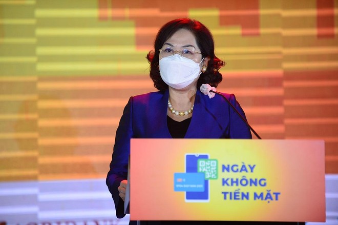 Thống đốc NHNN Nguyễn Thị Hồng phát biểu tại sự kiện