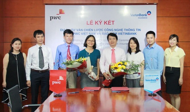 Bảo hiểm Vietinbank ký hợp tác với PWC về tư vấn công nghệ thông tin