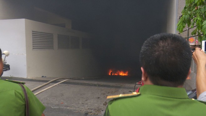 Vụ cháy xảy ra tại hầm Chung cư Carina ngày 23/3 đã gây ra hậu quả rất nghiêm trọng. Ảnh: Việt Dũng