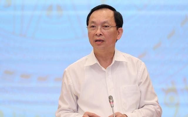 Phó Thống đốc Đào Minh Tú trả lời báo chí tại cuộc họp báo Chính phủ chiều 3/8.