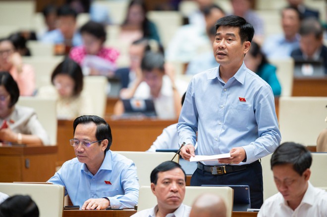Đại biểu Quốc hội Lê Thanh Hoàn thảo luận về vấn đề tham nhũng trong lĩnh vực đất đai