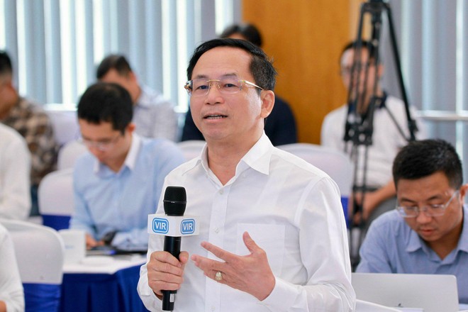 Ông Nguyễn Xuân Nam, Phó tổng EVN phát biểu tại Tọa đàm (Ảnh: chí Cường)