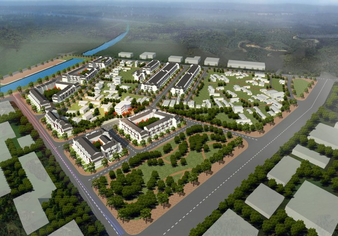 Phối cảnh dự án BGI TOPAZ DOWNTOWN – ZONE A thuộc Đô thị mới An Vân Dương (TP. Huế) do IUC là chủ đầu tư.