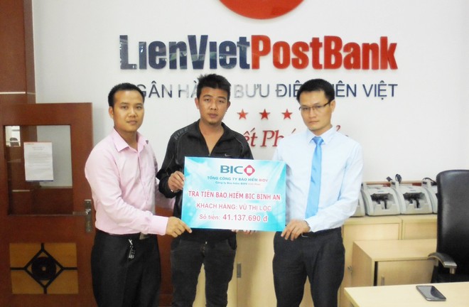 BIC chi trả bảo hiểm cho khách hàng của Ngân hàng Liên Việt