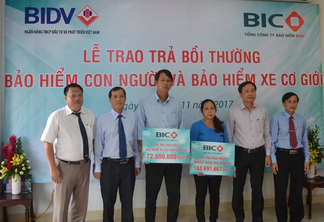 BIC chi trả bồi thường hơn 1 tỷ đồng cho khách hàng tại Gia Lai và Kon Tum