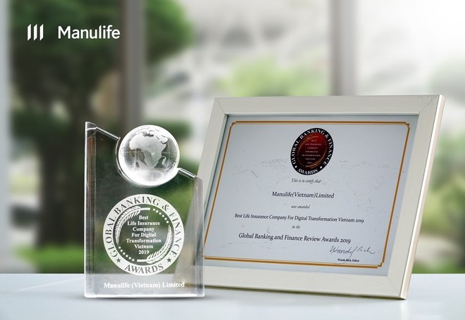 Manulife được ghi nhận là công ty bảo hiểm nhân thọ tốt nhất về chuyển đổi số hóa tại Việt Nam
