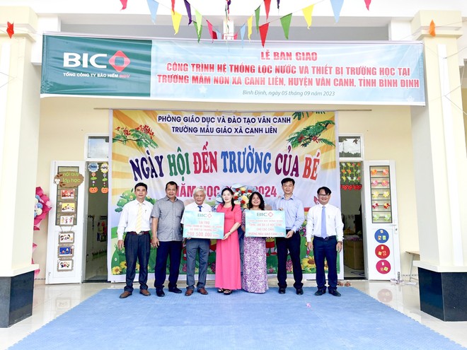 BIC tài trợ hệ thống lọc nước và khu vui chơi cho trẻ em có hoàn cảnh khó khăn tại Bình Định