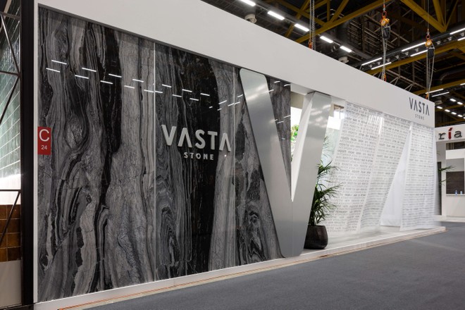 Gian hàng của Vasta Stone tại sự kiện Cersaie 2023 - Định hướng tương lai ngành thiết kế kiến trúc và nội thất